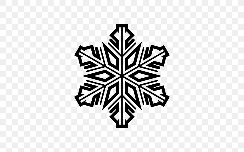 Snowflake Symbol, PNG, 512x512px, Snowflake, Black, Black And White, Crystal, Ice Download Free