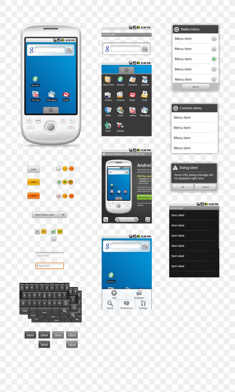 Feature Phone Smartphone Interface, PNG, 1500x2500px, Lines, Android, Android Studio, Brand, Cellular Network Download Free
