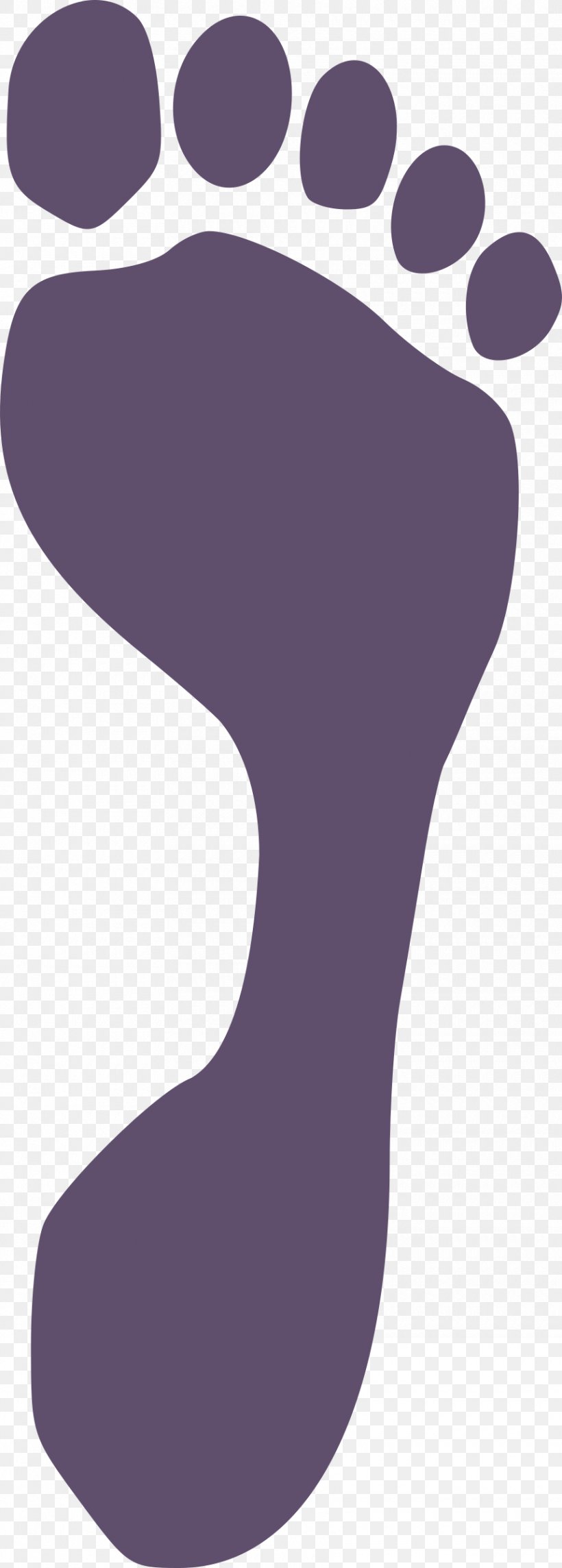 Footprint Clip Art, PNG, 860x2400px, Footprint, Foot, Libreoffice, Pictogram, Purple Download Free