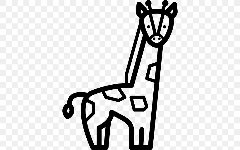 Giraffe Mammal, PNG, 512x512px, Giraffe, Animal, Area, Black, Black And White Download Free