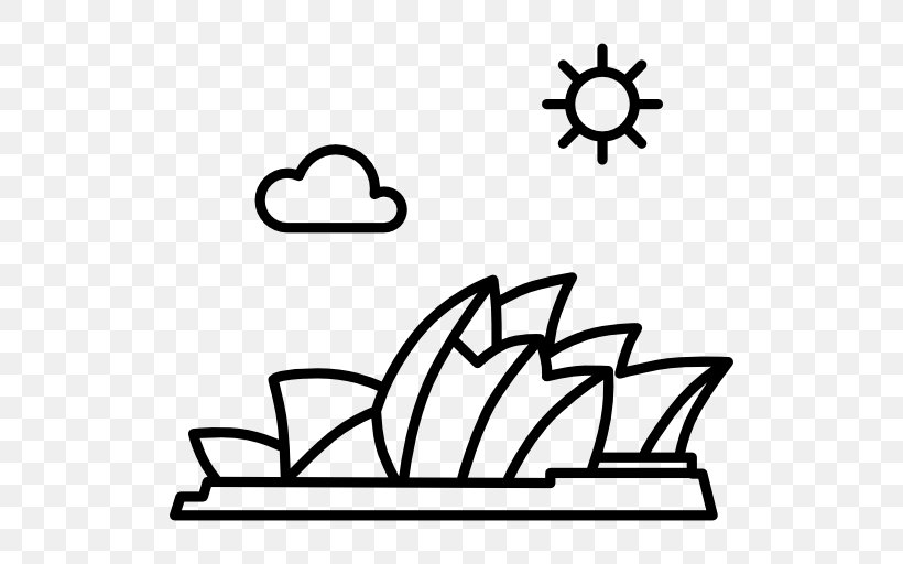 Sydney Opera House Drawing Monuments Of Australia Line Art, PNG, 512x512px, Sydney Opera House, Area, Art, Artwork, Black Download Free
