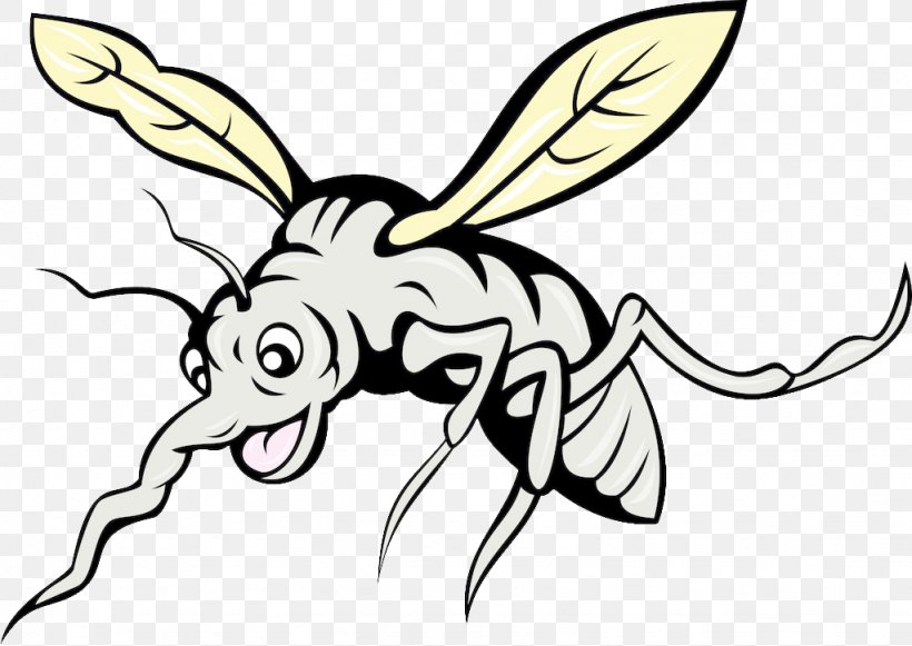 Mosquito Cartoon Royalty-free Illustration, PNG, 1024x726px, Mosquito, Art, Artwork, Black And White, Carnivoran Download Free