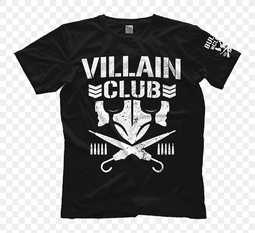 T-shirt Hoodie Bullet Club New Japan Pro-Wrestling Clothing Sizes, PNG, 750x750px, Tshirt, Black, Brand, Bullet Club, Clothing Download Free