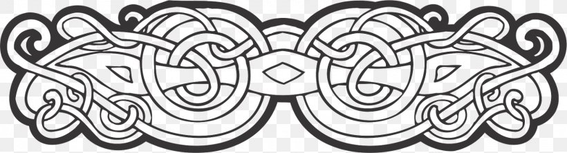Ornament Celtic Knot Celts Clip Art, PNG, 1600x435px, Ornament, Art, Art Nouveau, Auto Part, Black Download Free