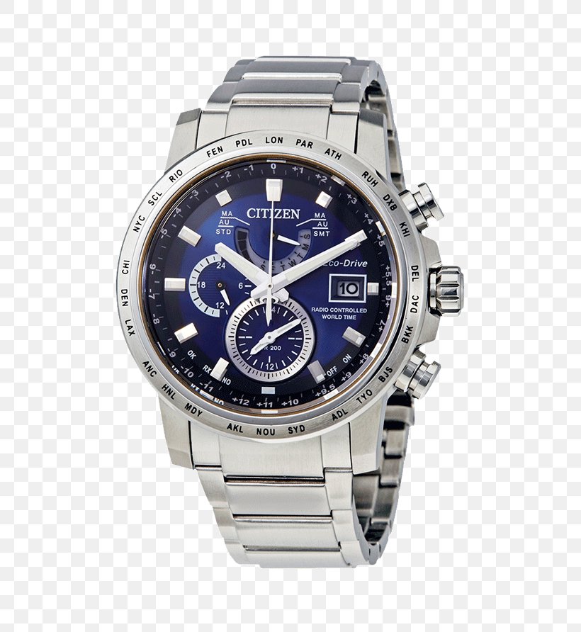 CITIZEN Men's Eco-Drive World Time A-T Watch Citizen Holdings Radio Clock, PNG, 600x892px, Ecodrive, Brand, Casio, Casio Edifice, Chronograph Download Free