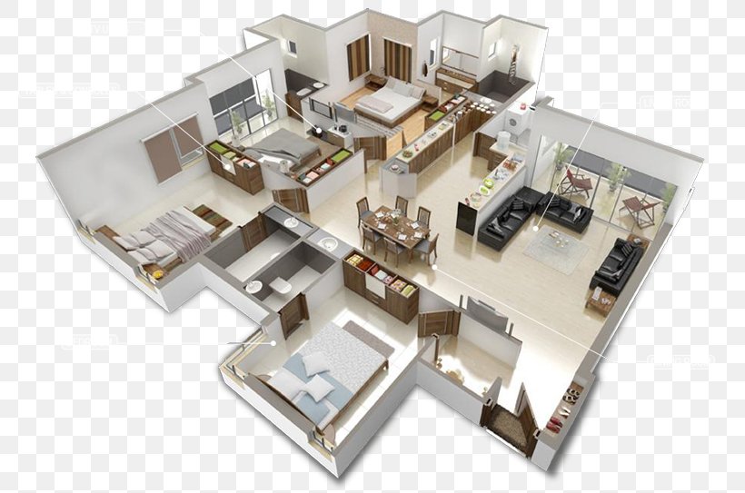 House Plan Furniture Interior Design Services 3D Floor Plan, PNG, 800x543px, 3d Floor Plan, House Plan, Architecture, Bedroom, Chair Download Free