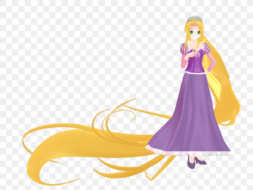 Rapunzel Hatsune Miku MikuMikuDance DeviantArt, PNG, 1024x768px, Watercolor, Cartoon, Flower, Frame, Heart Download Free