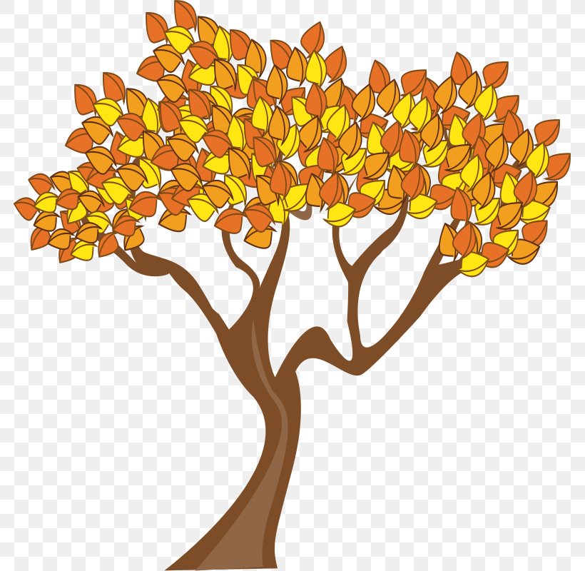 Tree Autumn Leaf Color Clip Art, PNG, 782x800px, Tree, Art, Autumn, Autumn Leaf Color, Branch Download Free
