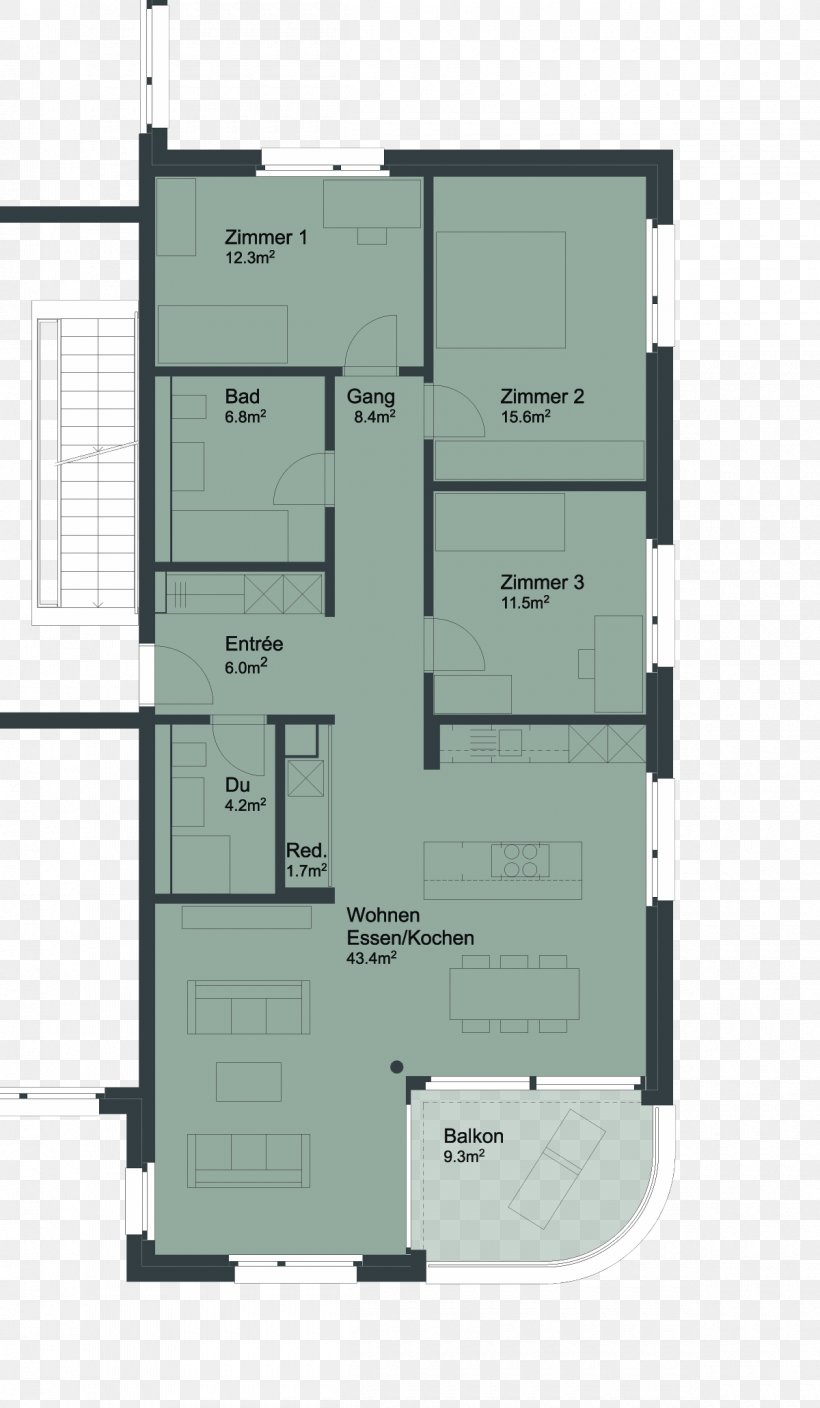 House Apartment Room Floor Plan Square Meter, PNG, 1200x2061px, House, Apartment, Balcony, Basement, Elevation Download Free