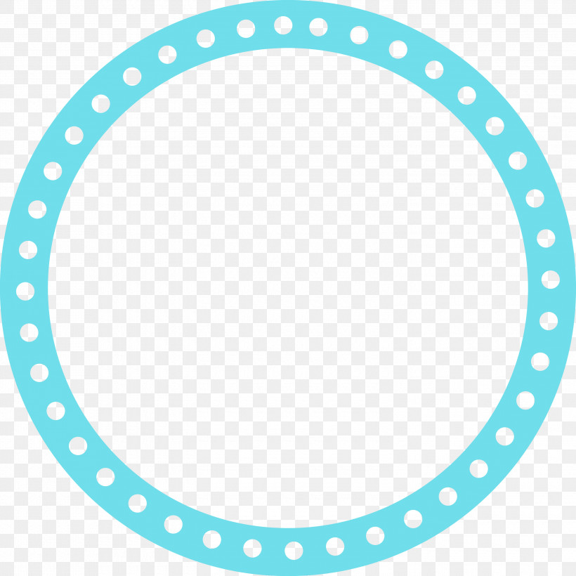 Polka Dot, PNG, 3000x3000px, Monogram Frame, Circle, Paint, Polka Dot, Turquoise Download Free
