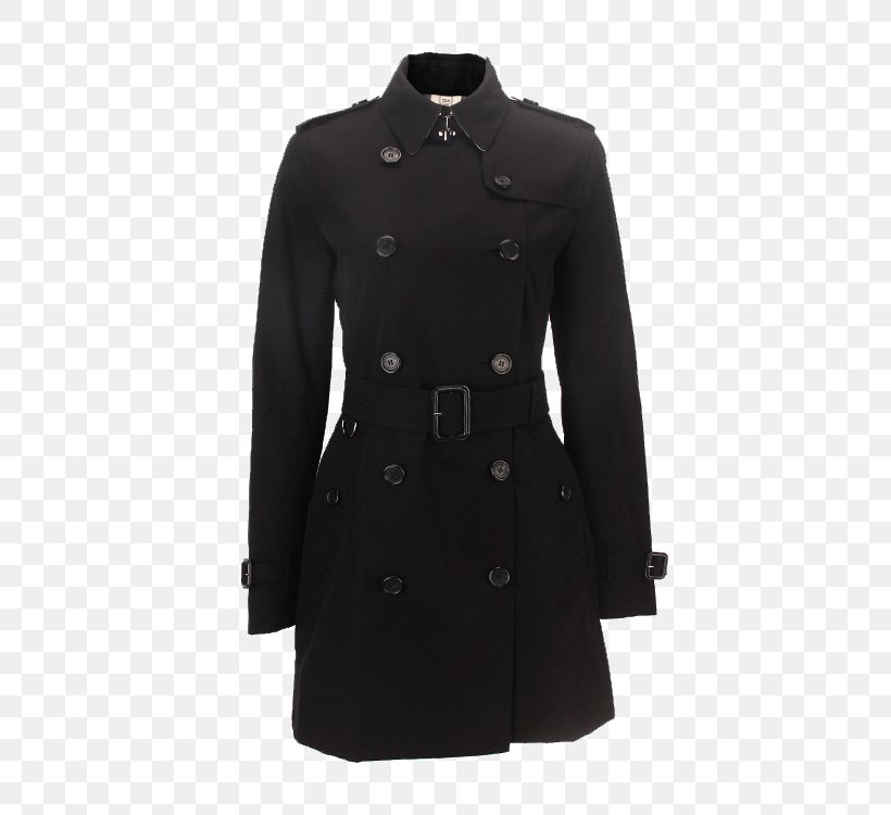 Trench Coat T-shirt Burberry Overcoat, PNG, 750x750px, Trench Coat, Black, Burberry, Button, Cashmere Wool Download Free