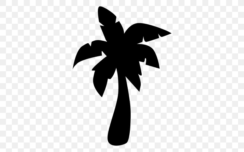 Arecaceae Drawing Silhouette Clip Art, PNG, 512x512px, Arecaceae, Black And White, Branch, Drawing, Flower Download Free