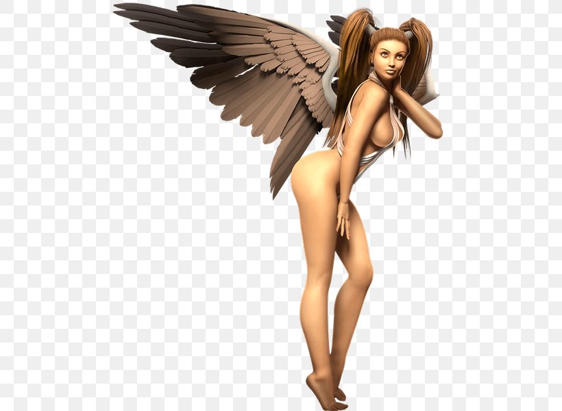 Fairy Long Hair Figurine 02PD, PNG, 495x600px, Fairy, Angel, Angel M, Brown Hair, Fictional Character Download Free
