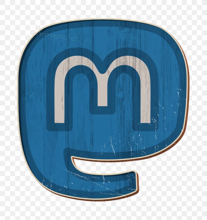 Mastodon Icon, PNG, 998x1066px, Blue, Electric Blue, Logo, Number, Rectangle Download Free