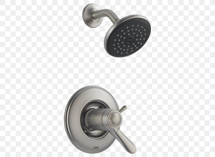 Shower Tap Delta Monitor 17 Lahara T17238 Thermostatic Mixing Valve Bathtub, PNG, 600x600px, Shower, Bathroom, Bathtub, Delta Contemporary Activtouch 54424, Delta Monitor 17 Lahara T17238 Download Free