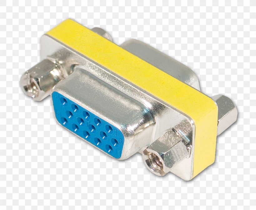 VGA Connector D-subminiature Gender Changer Adapter Electrical Cable, PNG, 1000x822px, Vga Connector, Adapter, Cable, Computer Monitors, Displayport Download Free