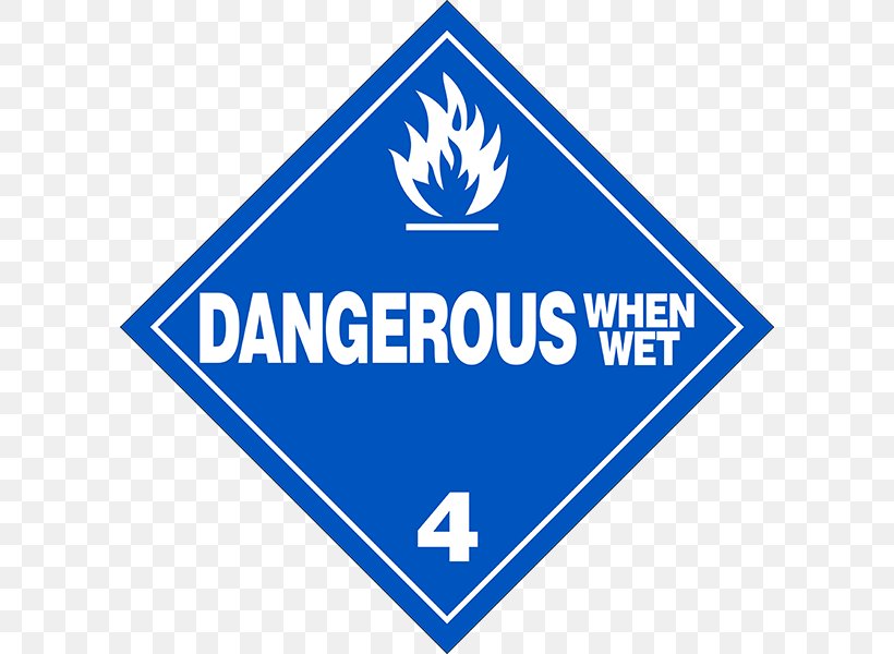 Dangerous Goods Placard HAZMAT Class 9 Miscellaneous Hazardous Waste Label, PNG, 600x600px, Dangerous Goods, Area, Blue, Brand, Combustibility And Flammability Download Free