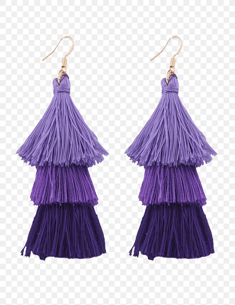 Earring Purple Tassel Fringe Jewellery, PNG, 800x1064px, Earring, Bead, Bohemianism, Clothing, Clothing Accessories Download Free