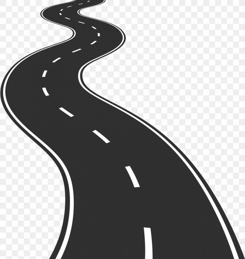 Road Euclidean Vector Raster Graphics, PNG, 966x1024px, Road, Black And White, Highway, Illustration, Monochrome Download Free