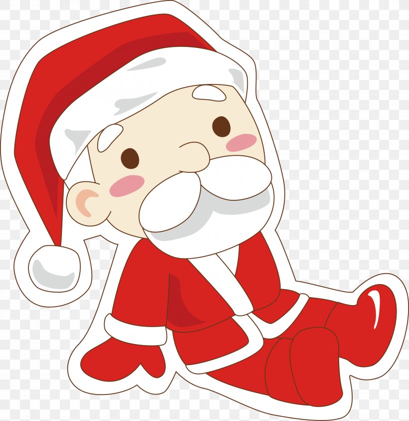 Santa Claus Christmas Ornament Clip Art, PNG, 2062x2122px, Watercolor, Cartoon, Flower, Frame, Heart Download Free