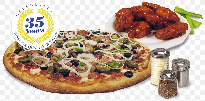 California-style Pizza Sicilian Pizza Buffalo Wing New York-style Pizza, PNG, 820x406px, Californiastyle Pizza, American Food, Buffalo Wing, California Style Pizza, Cuisine Download Free