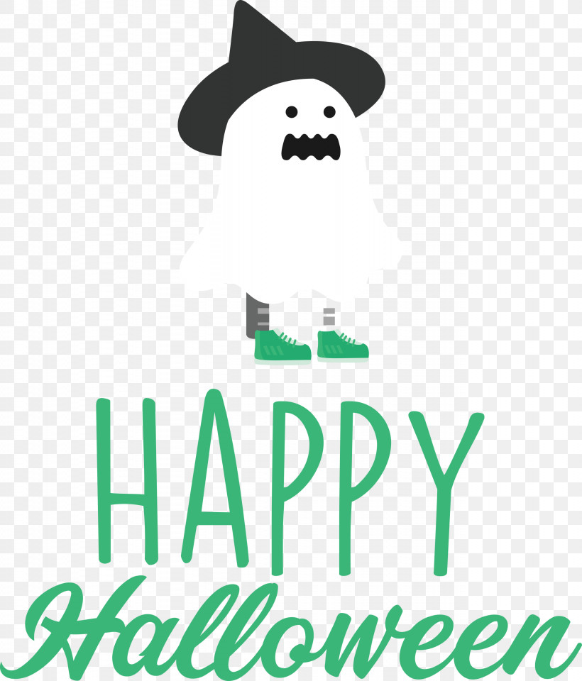 Happy Halloween, PNG, 2561x3000px, Happy Halloween, Behavior, Green, Happiness, Line Download Free