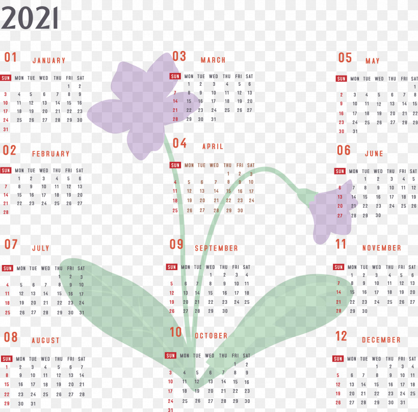 Year 2021 Calendar Printable 2021 Yearly Calendar 2021 Full Year Calendar, PNG, 3000x2954px, 2021 Calendar, Year 2021 Calendar, Calendar System, Meter Download Free