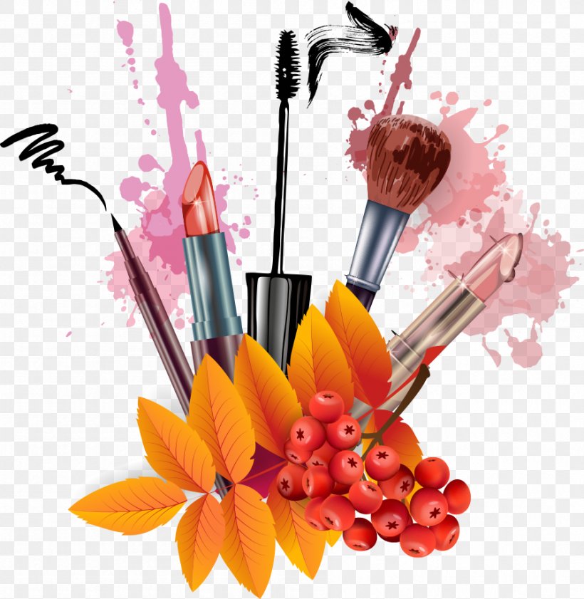 Cosmetics, PNG, 897x921px, Cosmetics, Designer, Eye Liner, Flower, Lipstick Download Free