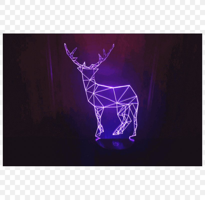 Light LED Lamp Deer Three-dimensional Space, PNG, 800x800px, Light, Antler, Color, Deer, Electric Light Download Free