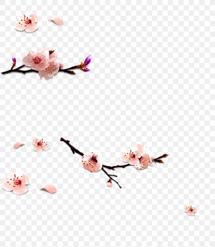 Petal Pink Cherry Blossom Pattern, PNG, 1375x1580px, Flower, Branch, Cherry, Cherry Blossom, Pattern Download Free
