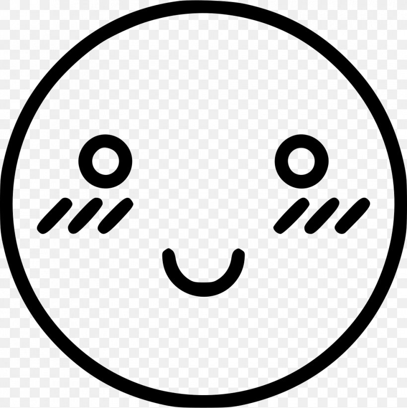 Smiley Face Emoticon Clip Art, PNG, 980x982px, Smiley, Area, Black, Black And White, Emoticon Download Free