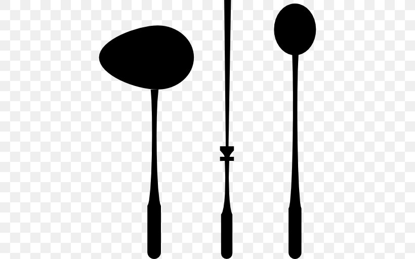 Spoon Kitchen Utensil Ladle Fork, PNG, 512x512px, Spoon, Black And White, Chopsticks, Cutlery, Food Scoops Download Free