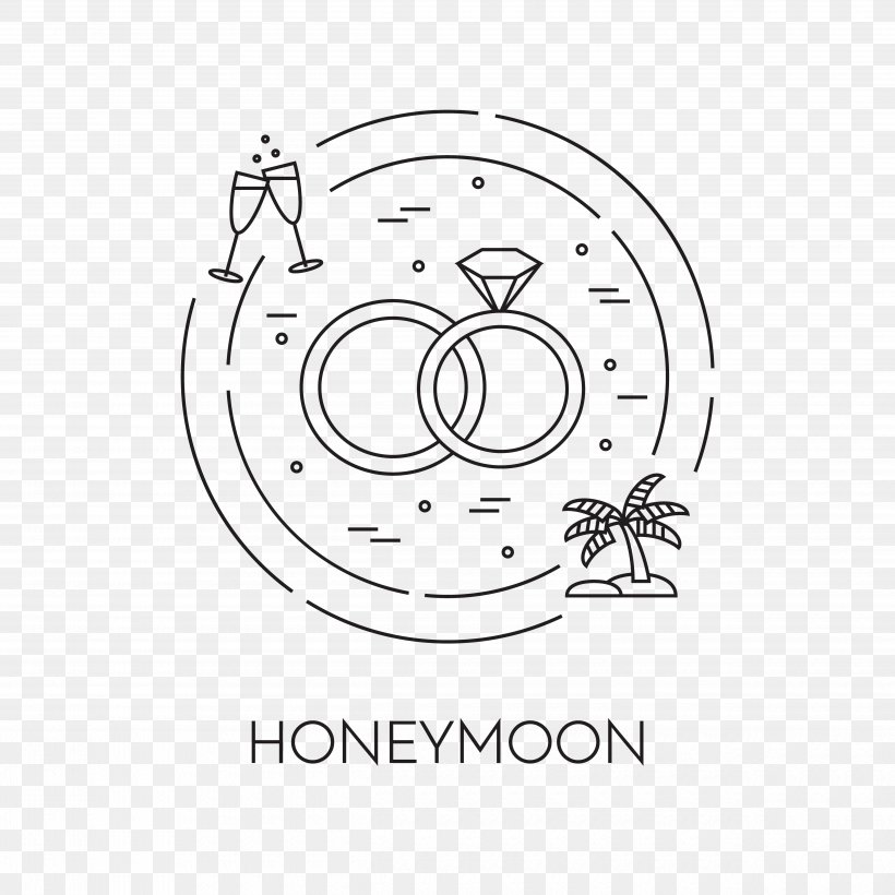 Wedding Text Honeymoon Clip Art, PNG, 5000x5000px, Wedding, Area, Black And White, Brand, Ceremony Download Free