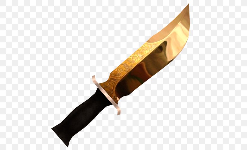 Roblox Bowie Knife Video Games, PNG, 500x500px, Roblox, Blade, Bowie Knife, Cold Weapon, Dagger Download Free
