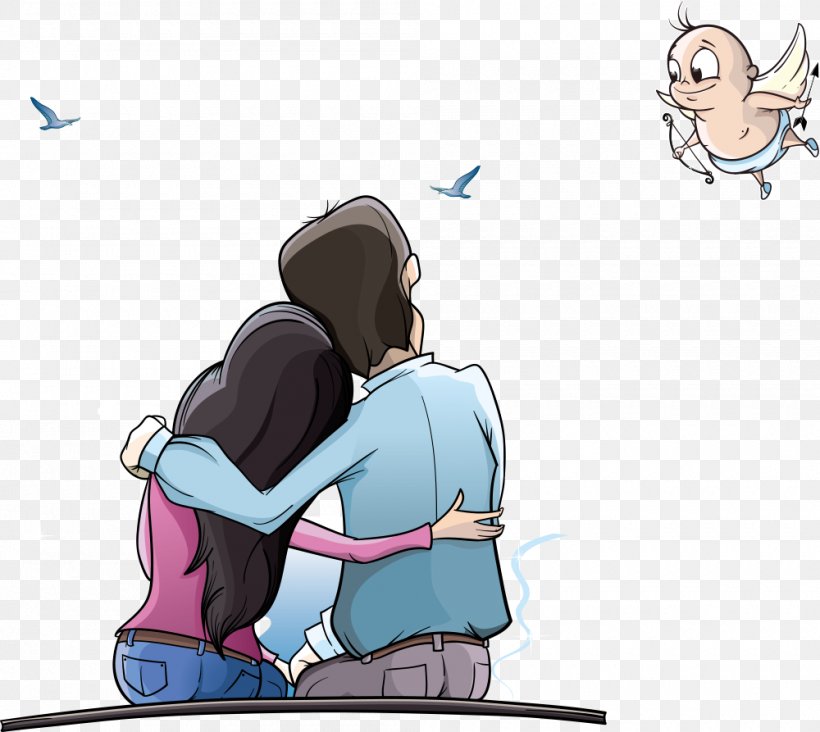 Cartoon Couple Animation, PNG, 1000x893px, Watercolor, Cartoon, Flower,  Frame, Heart Download Free