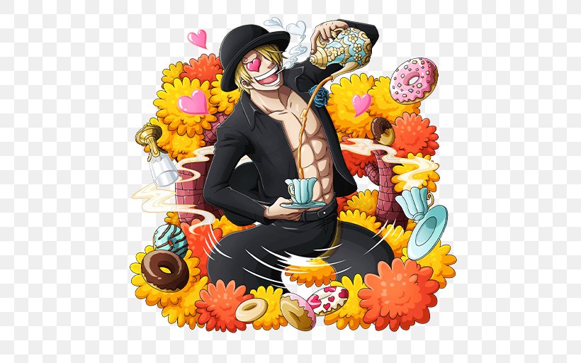 Vinsmoke Sanji Monkey D. Luffy One Piece Treasure Cruise Nami Bentham, PNG, 640x512px, Watercolor, Cartoon, Flower, Frame, Heart Download Free