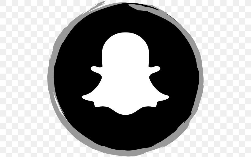 Social Media Snapchat, PNG, 512x512px, Social Media, Autocad Dxf, Black And White, Logo, Silhouette Download Free