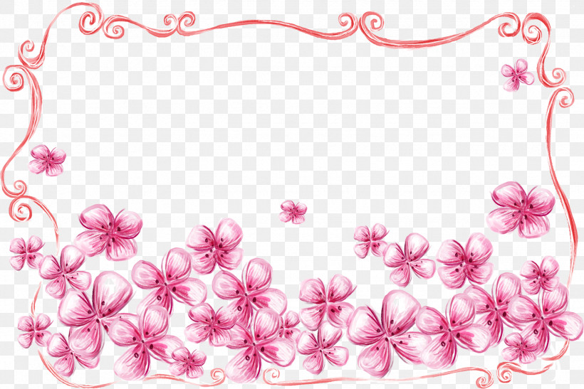 Flower Rectangular Frame Floral Rectangular Frame, PNG, 1539x1028px, Flower Rectangular Frame, Floral Rectangular Frame, Flower, Pink, Plant Download Free