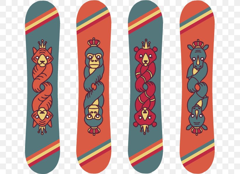 Snowboard Euclidean Vector Ski, PNG, 649x596px, Tiger, Drawing, Product Design, Shoe, Ski Download Free