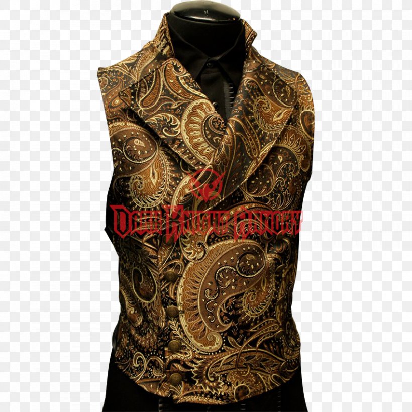 Steampunk Waistcoat Gilets Gothic Fashion Brocade, PNG, 850x850px, Steampunk, Brocade, Clothing, Costume, Fashion Download Free