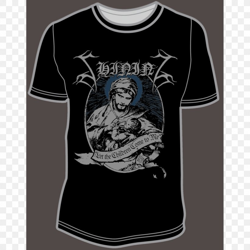 T-shirt Shining Black Metal Bathory Sleeve, PNG, 1024x1024px, Watercolor, Cartoon, Flower, Frame, Heart Download Free