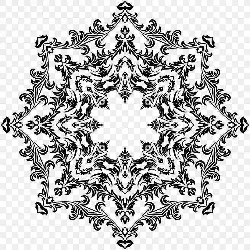 Floral Design Flower, PNG, 2336x2336px, Floral Design, Art, Black And White, Decorative Arts, Drawing Download Free