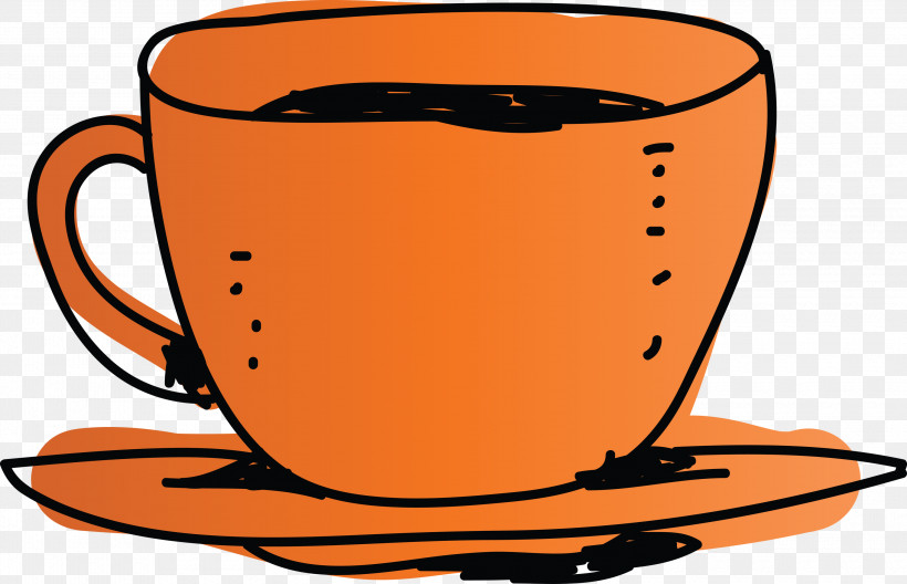 Coffee Cup, PNG, 3000x1934px, Coffee Cup, Coffee, Cup, Mug, Orange Sa Download Free
