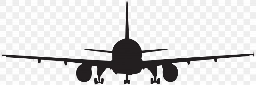Aircraft Airplane Silhouette Clip Art, PNG, 8000x2676px, Aircraft, Aeronautics, Aerospace Engineering, Air Force, Air Travel Download Free