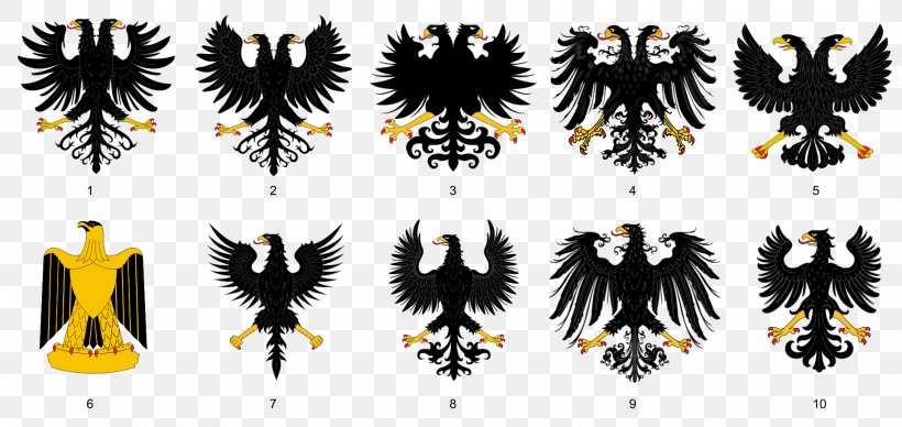 Double-headed Eagle Heraldry New Kingdom Of Granada Coat Of Arms, PNG, 1920x909px, Eagle, Black And White, Coat Of Arms, Crest, Doubleheaded Eagle Download Free
