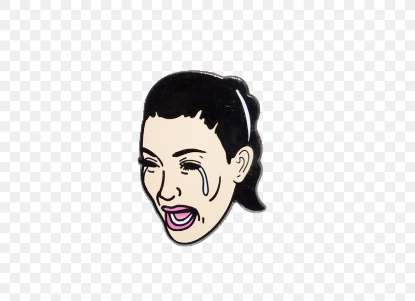 Kim Kardashian Keeping Up With The Kardashians Crying Face With Tears Of Joy Emoji, PNG, 595x595px, Kim Kardashian, Celebrity, Cheek, Chin, Crying Download Free