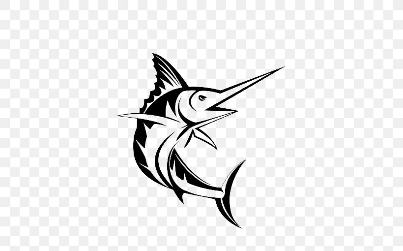 Marlin Fishing Black Marlin Atlantic Blue Marlin Billfish Big-game Fishing, PNG, 500x510px, Marlin Fishing, Art, Atlantic Blue Marlin, Beak, Biggame Fishing Download Free