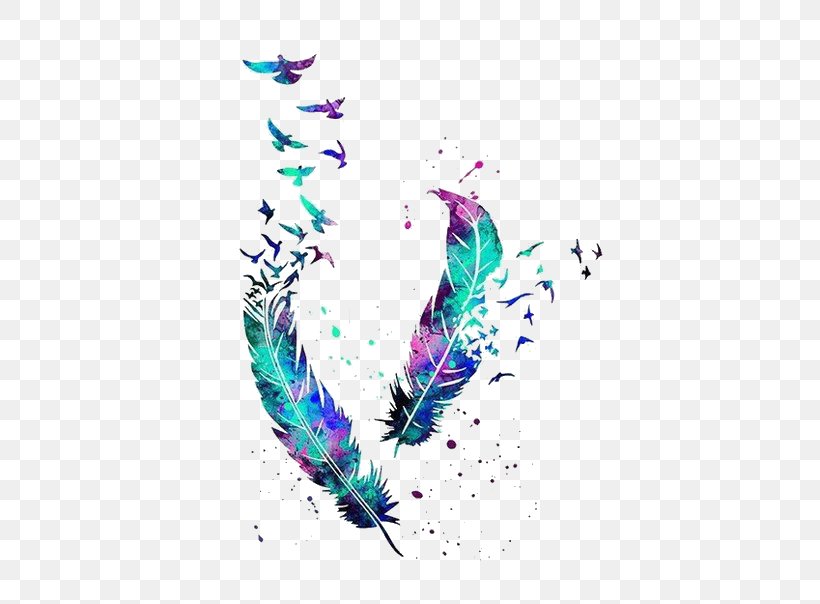 Bird Feather Tattoo Watercolor Painting Owl, PNG, 483x604px, Bird, Abziehtattoo, Art, Body Art, Body Piercing Download Free