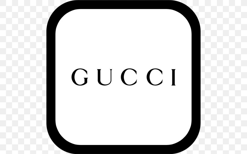 Clip Art Brand Gucci Product Design, PNG, 512x512px, Brand, Area, Black, Black And White, Black M Download Free