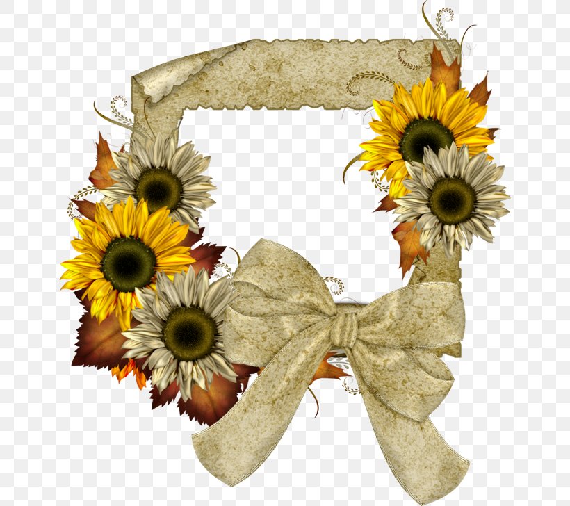 Common Sunflower Picture Frames Clip Art, PNG, 650x728px, Common Sunflower, Autumn, Cut Flowers, Floral Design, Floristry Download Free